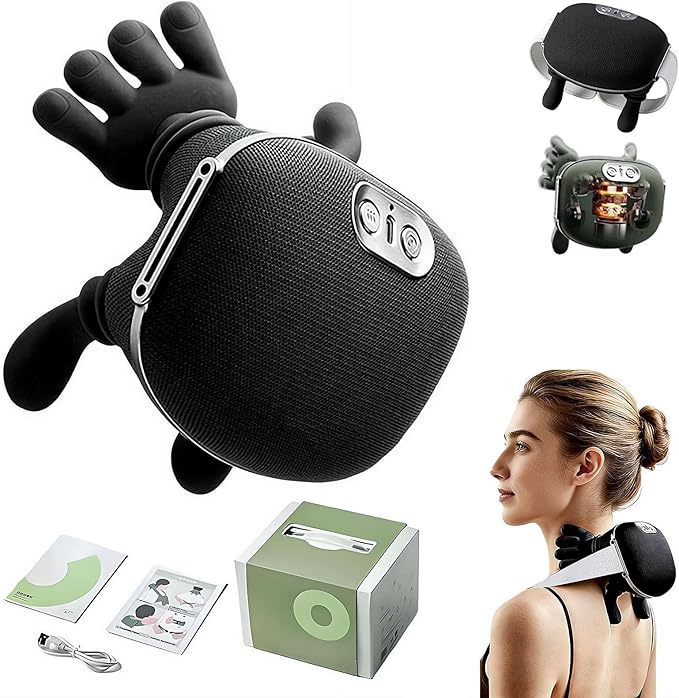 Wireless Neck & Shoulder Massager – Deep Kneading Pain Relief for Back & Muscle